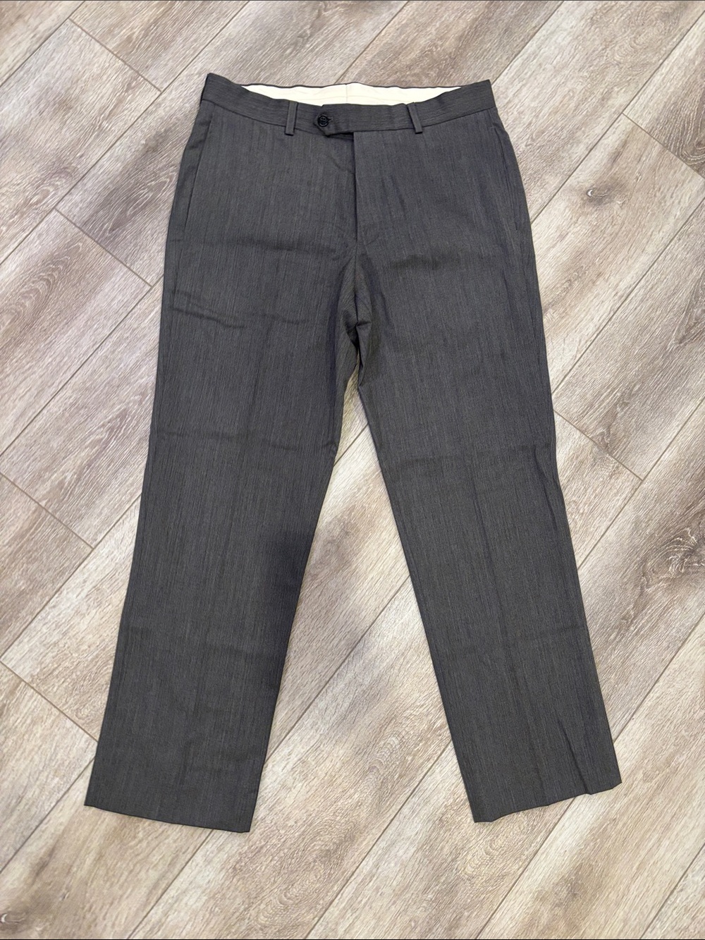 Brooks Brothers Madison Fit Charcoal Gray Men's Dress Pants 34/30